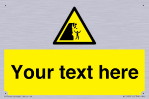 Custom Warning unstable cliff